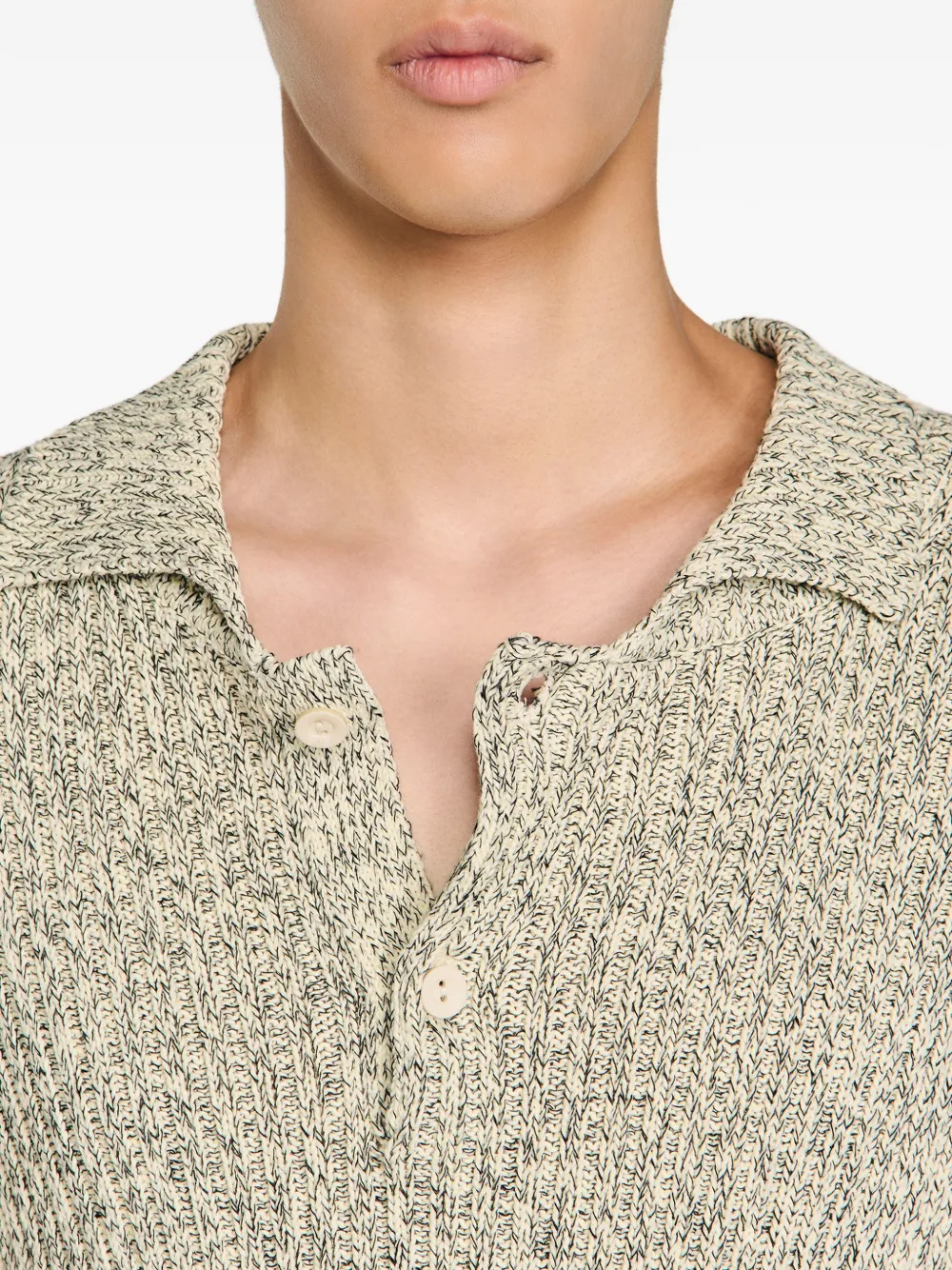 SANDRO Poloshirt met korte mouwen Beige