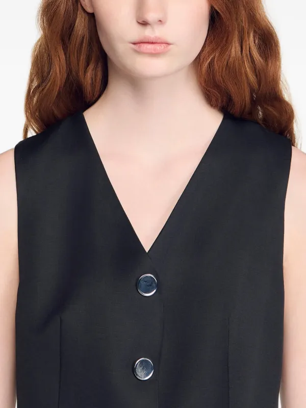 sandro layered dress Esther Sandro Layered Knit Dress VRV LABEL