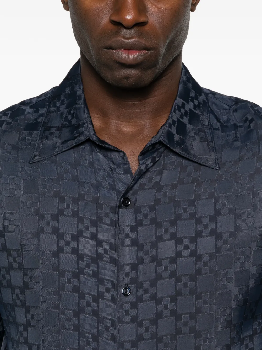 SANDRO Geruit overhemd Blauw