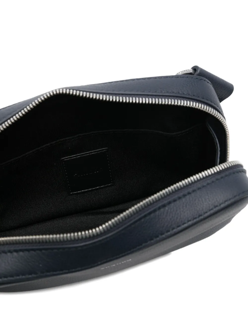 SANDRO Leren messengertas Blauw