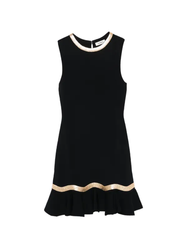sandro black dress Mini Knit with Ruffle it drapes beautifully on the body and feels luxe the moment you slip it on Sandro Black Dress by Sandro