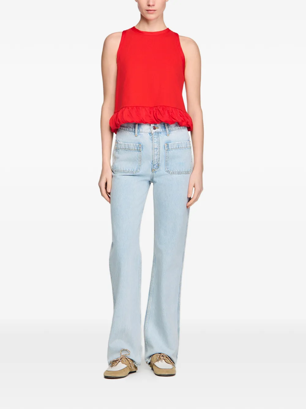  Sandro Wide-leg Jeans - Blue 