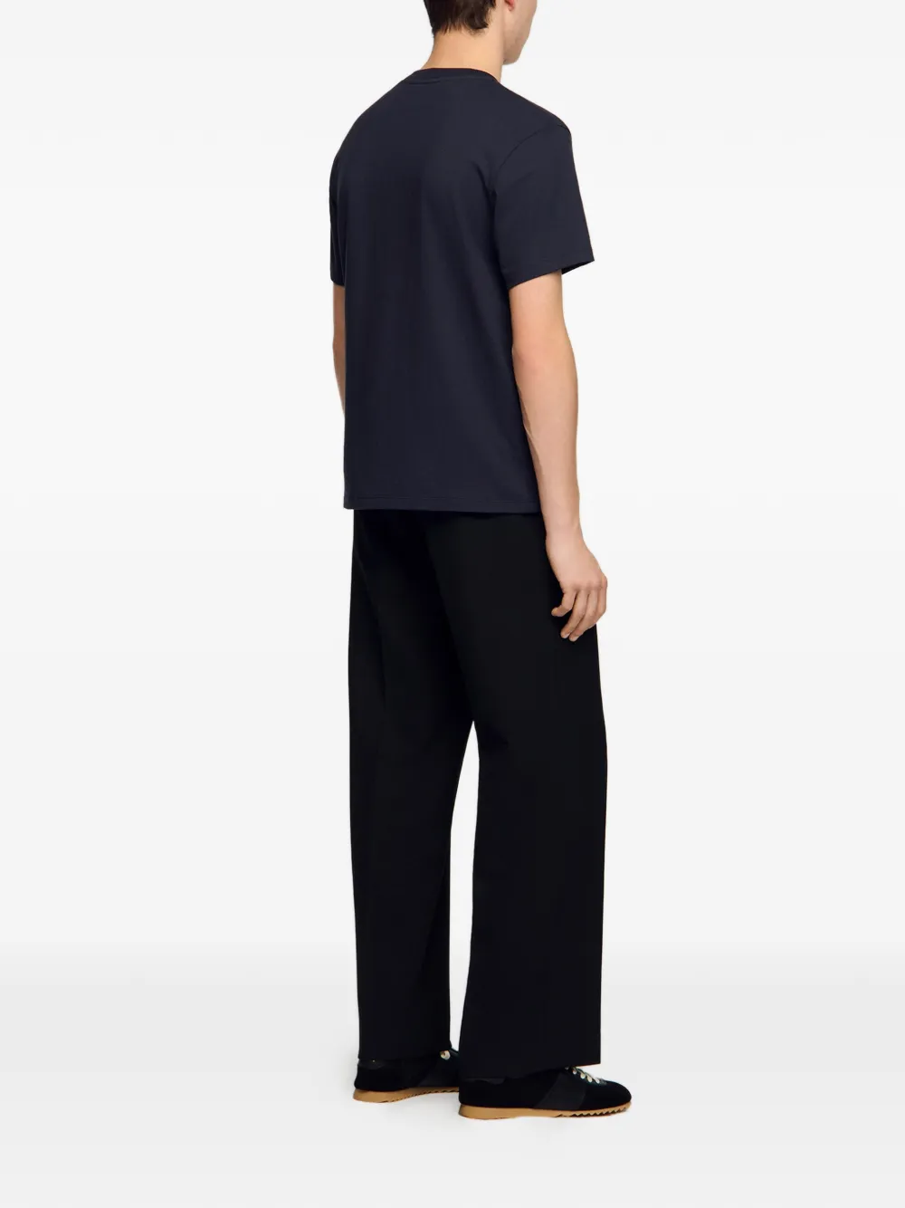  Sandro Logo-patch T-shirt - Blue 