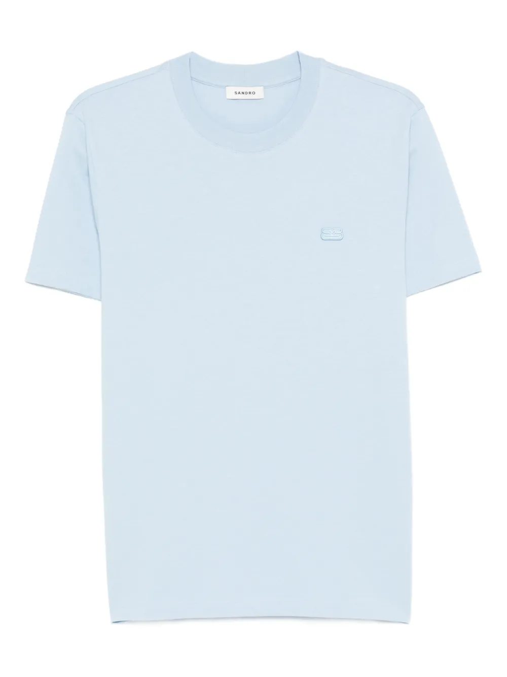 SANDRO T-shirt con applicazione logo - Blu