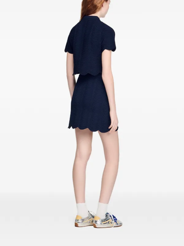 sandro knit polo dress Sandro Ethel Polo-Style Crochet Dress In Naturels - 18% Off