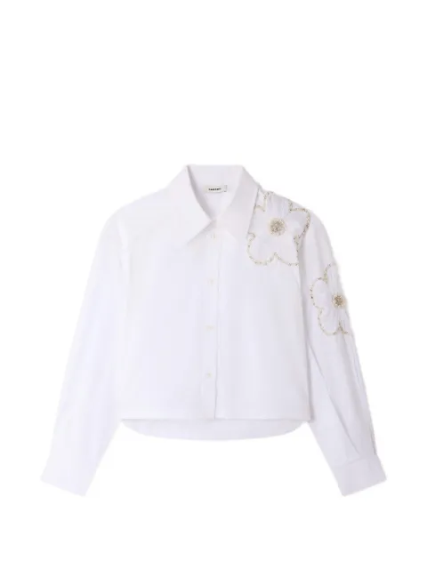 SANDRO camisa con aplique floral