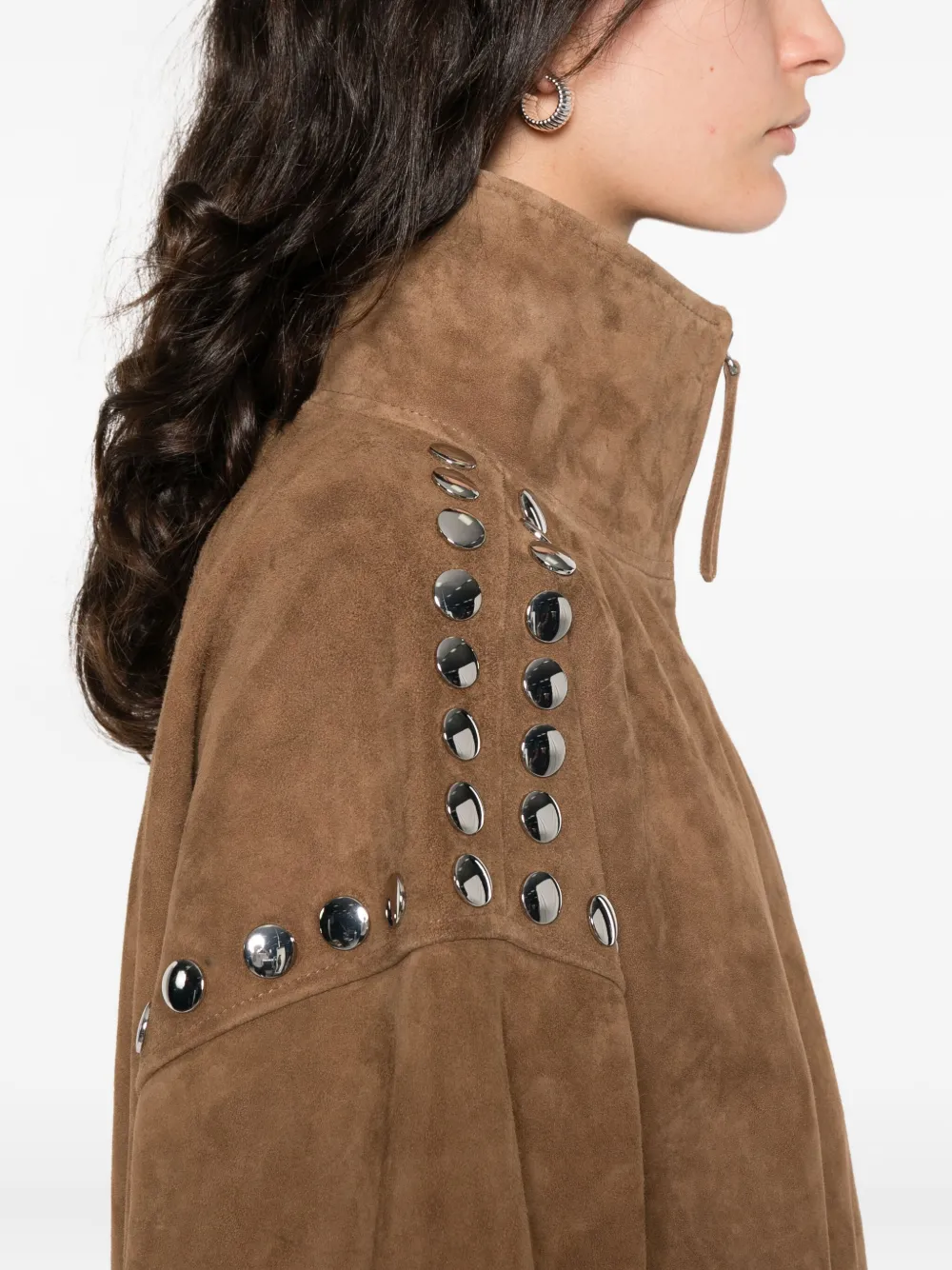 Studded Zip-Up Jacket