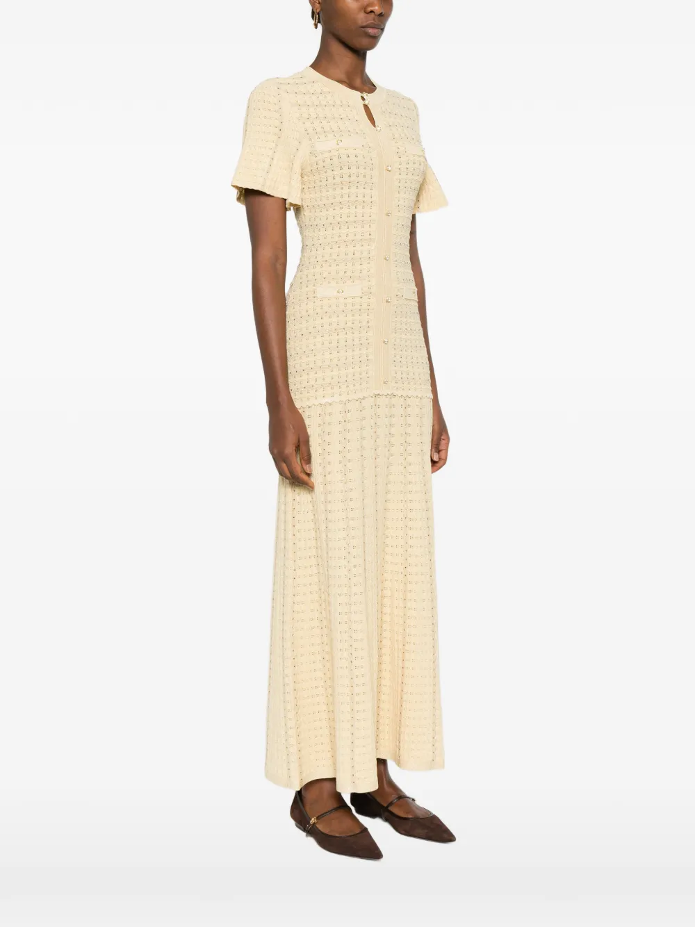 Textured-Knit Dress