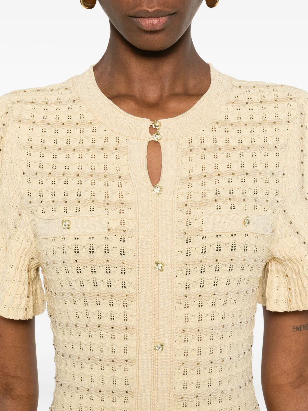 Textured-Knit Dress