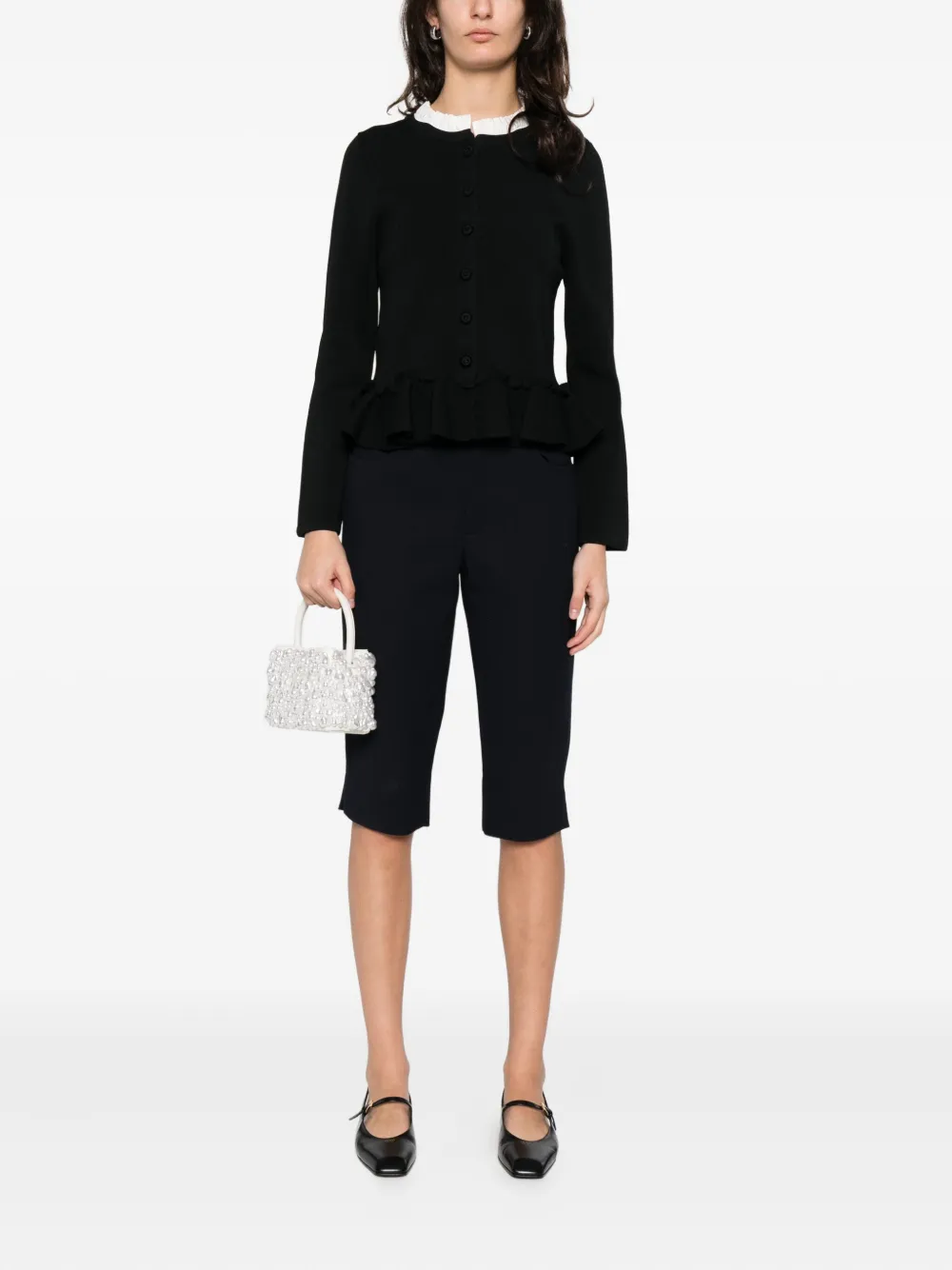 SANDRO ruffled detachable collar cardigan | Cardigans | Image 2