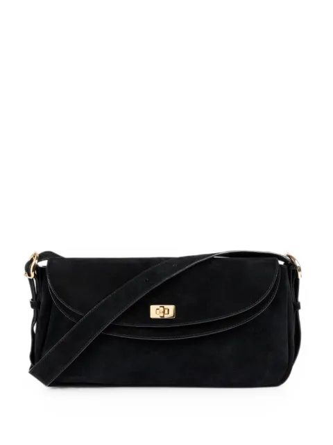 SANDRO Le Mambo suede shoulder bag