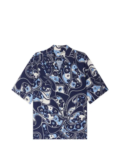 SANDRO floral-pattern short-sleeves shirt