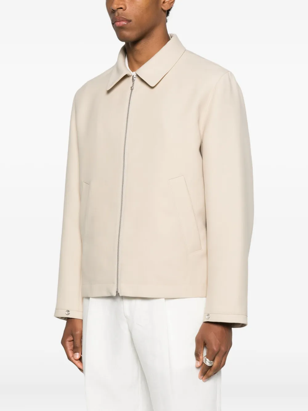  Sandro Zip-fastening Pocket Sport Jacket - Neutrals 