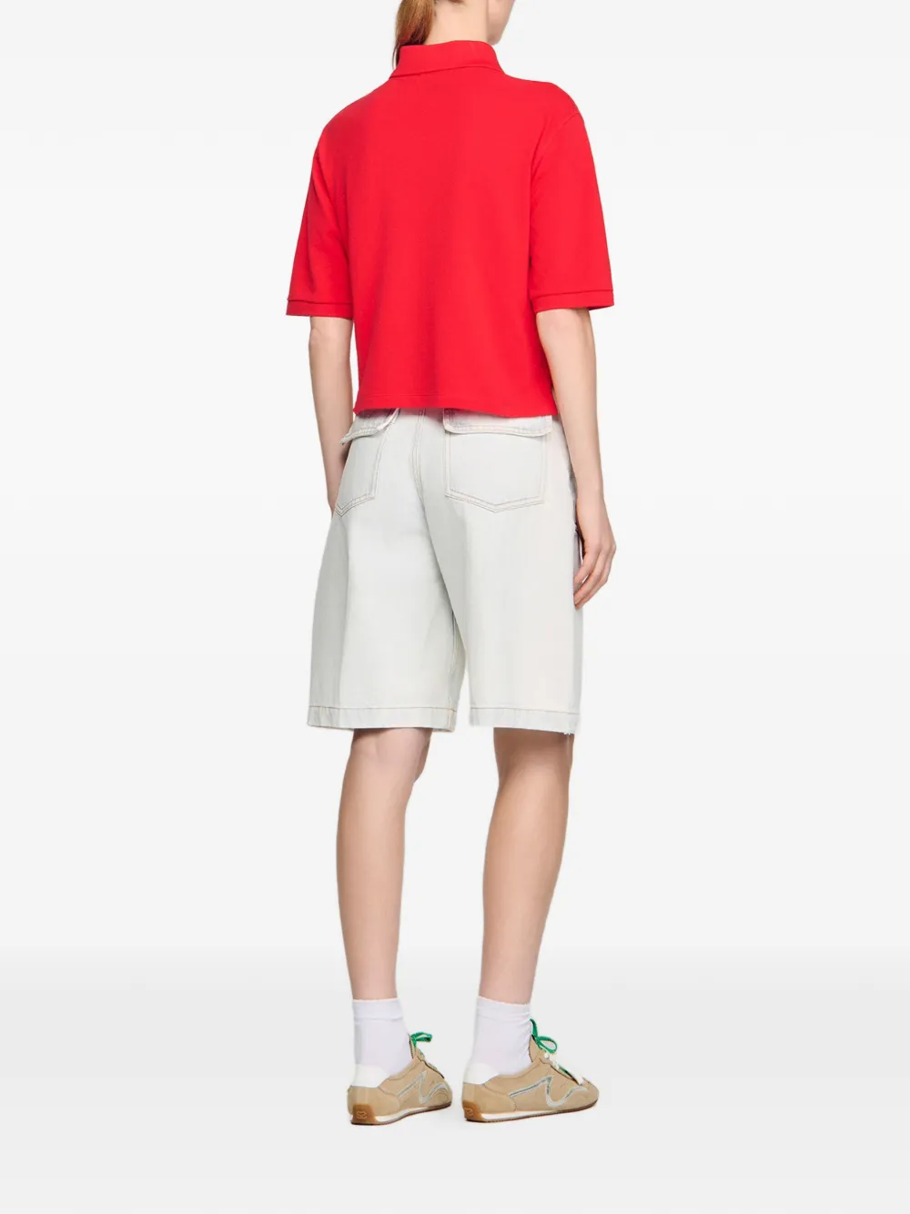  Sandro Buttoned Polo Shirt - Red 