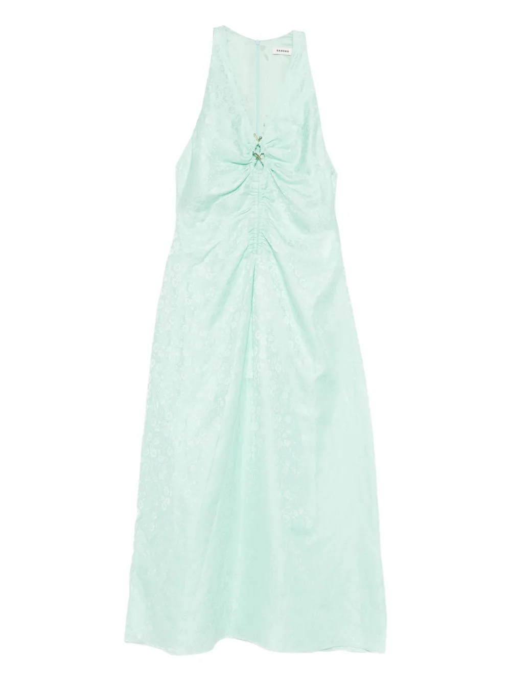 SANDRO Abito a fiori jacquard - Verde