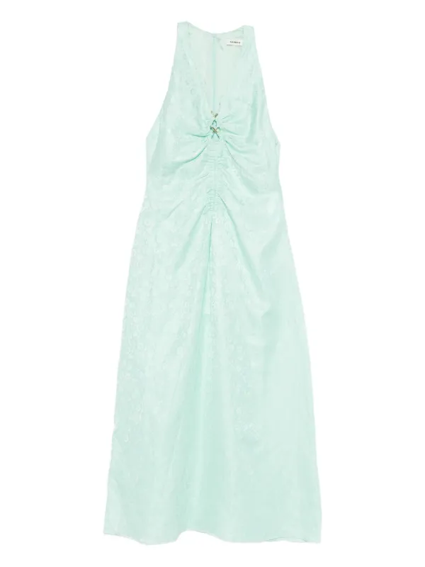 slim fit dress slacks STAUD KONA DRESS CHARTREUSE