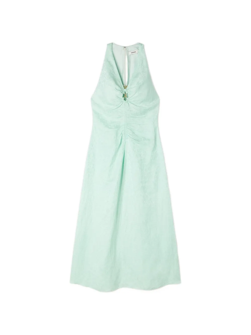 SANDRO Abito a fiori jacquard - Verde