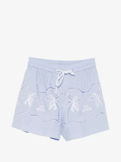 SANDRO broderie-anglaise-embroidered shorts