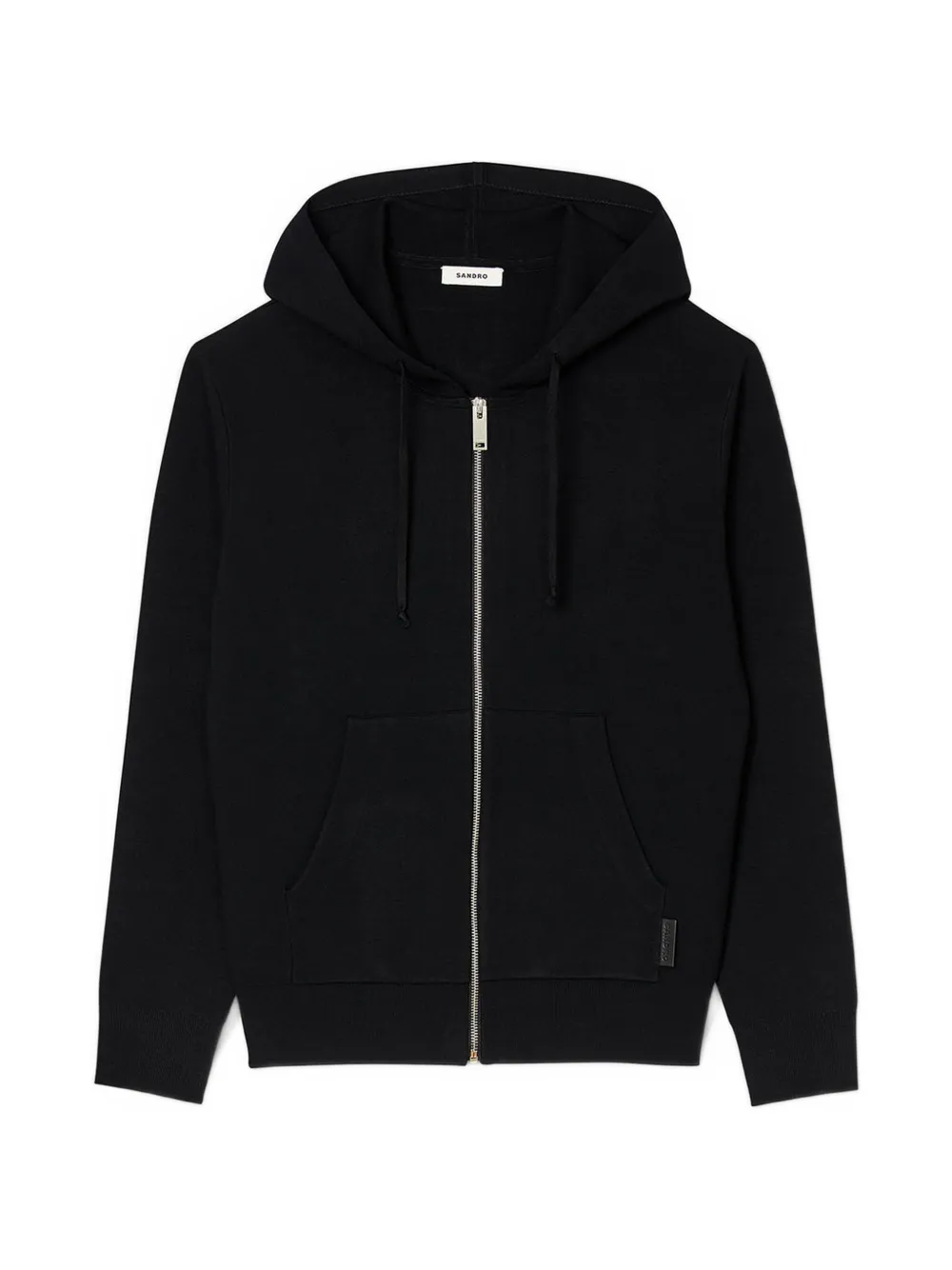 SANDRO long-sleeve zip-up hoodie - Schwarz
