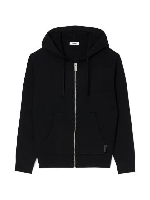SANDRO long-sleeve zip-up hoodie