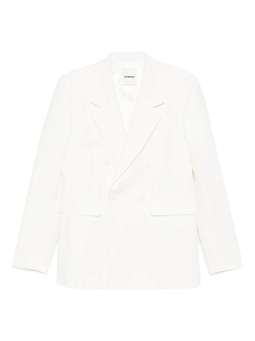 SANDRO double-breasted blazer - White
