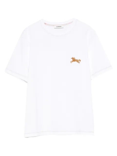 SANDRO playera con caballo bordado