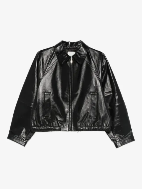 SANDRO lamb leather jacket