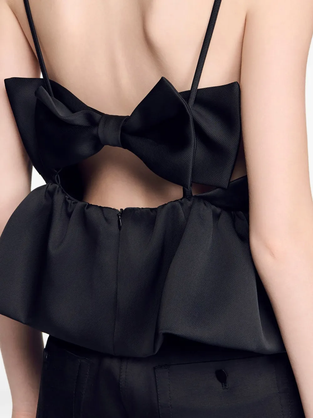 SANDRO Cropped top Zwart
