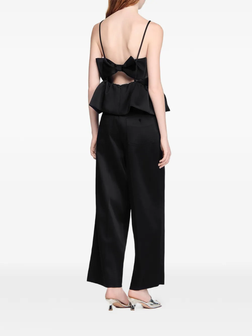 SANDRO Cropped top Zwart