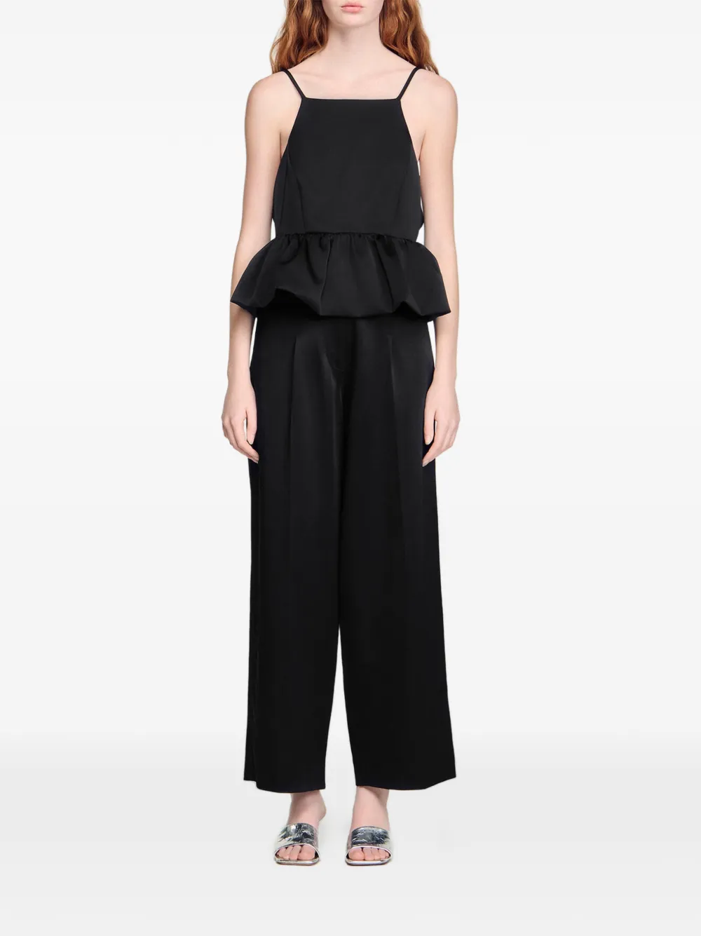 SANDRO Cropped top Zwart