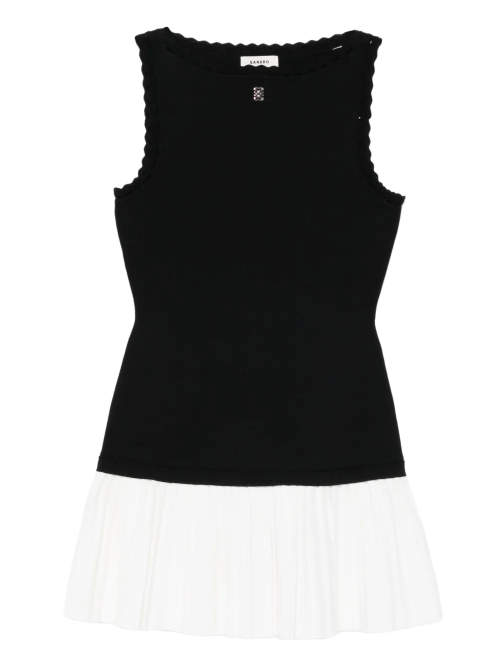 SANDRO Abito con ruches - Nero