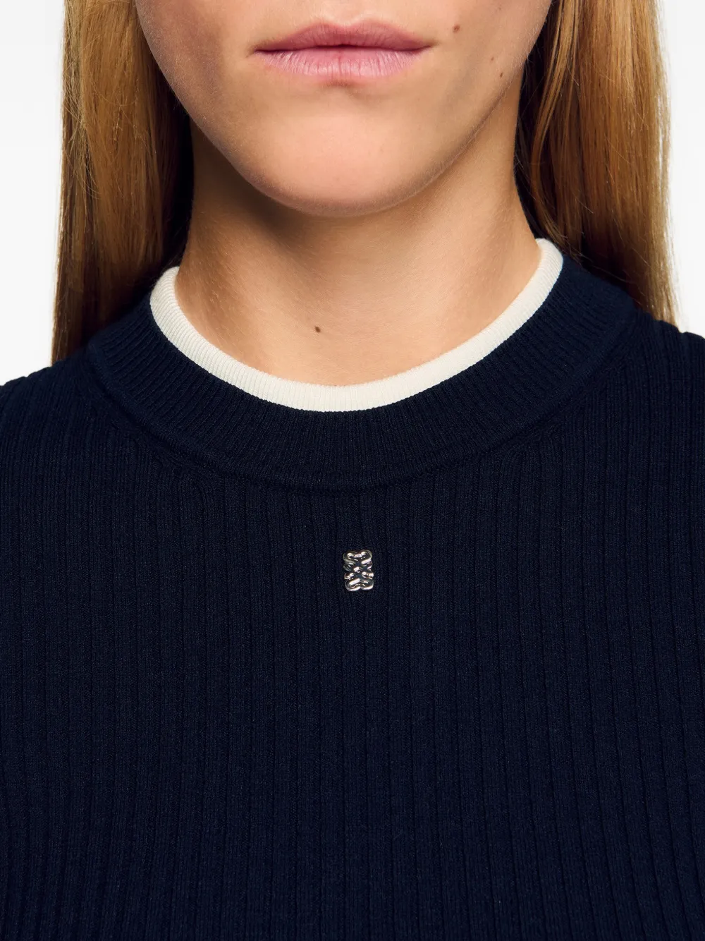 Long-Sleeve Ribbed T-Shirt