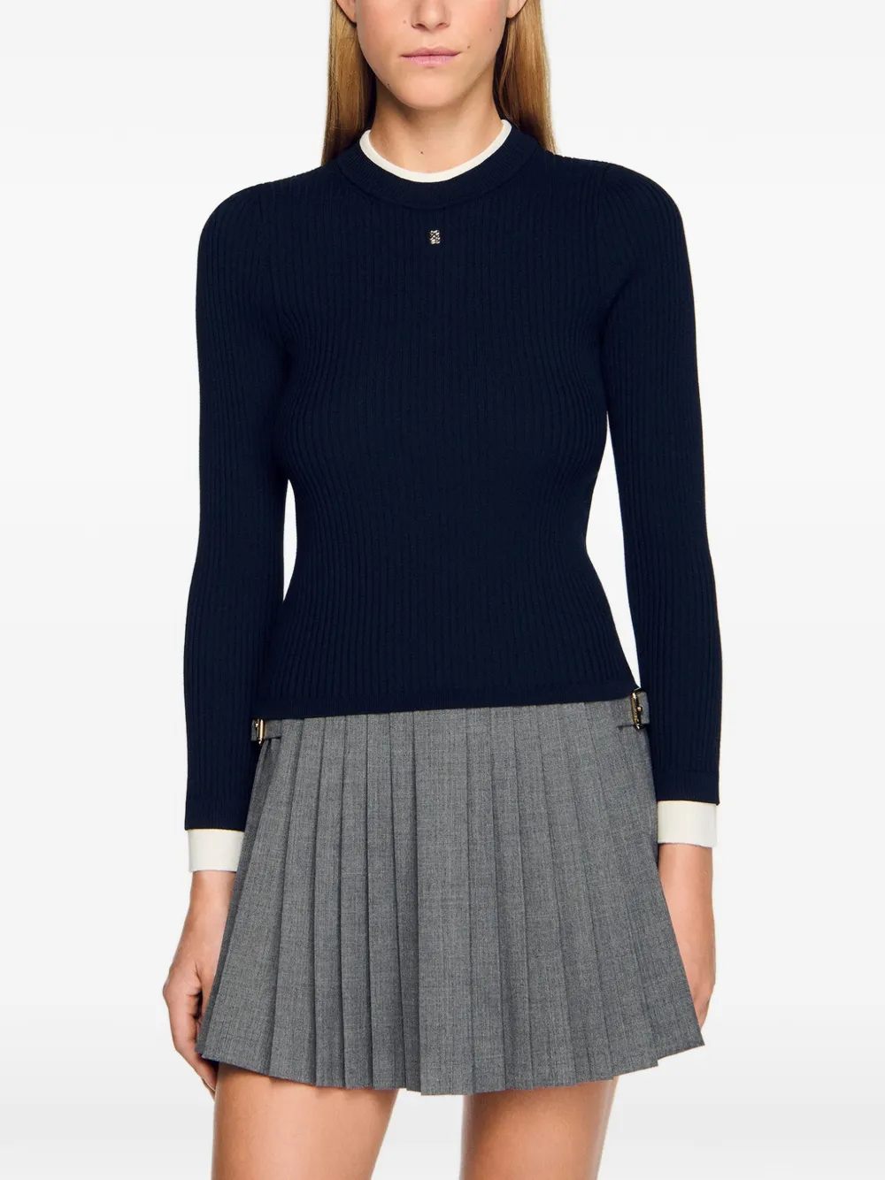 Long-Sleeve Ribbed T-Shirt