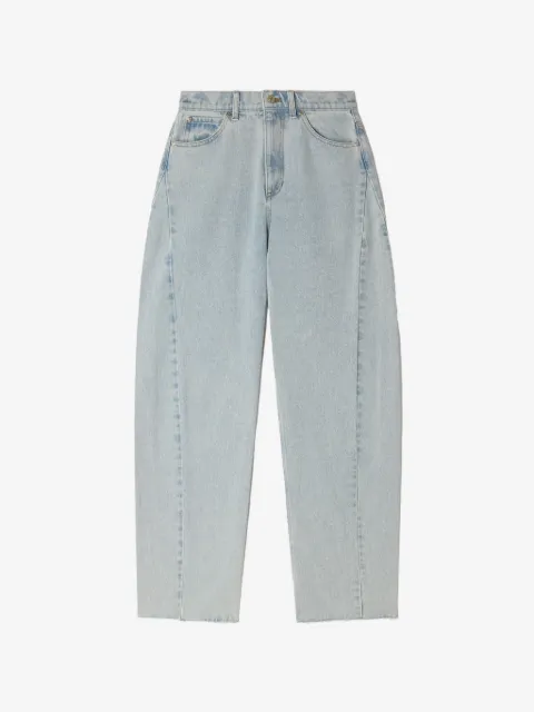 SANDRO Ausgefranste Wide-Leg-Jeans