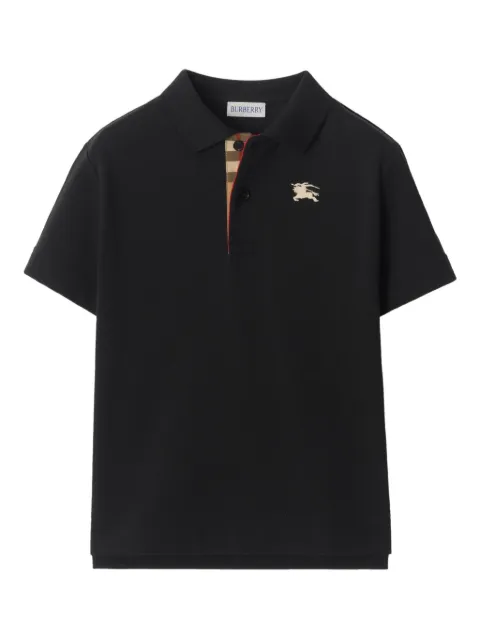 Burberry Kids embroidered-logo cotton-piqué polo shirt