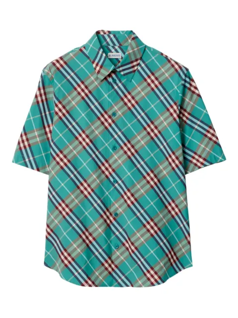 Burberry check short-sleeve shirt
