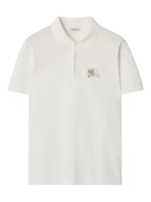 Burberry Cotton Polo Shirt | White | FARFETCH CA