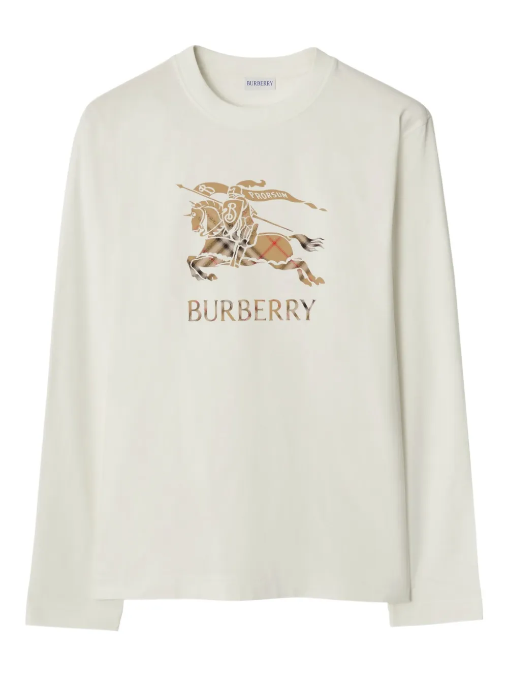 Burberry T-shirt Equestrian Knight Design - Toni neutri