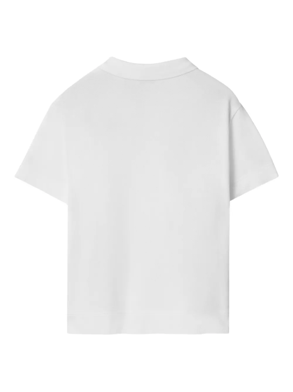 Burberry Kids Equestrian Knight poloshirt Wit