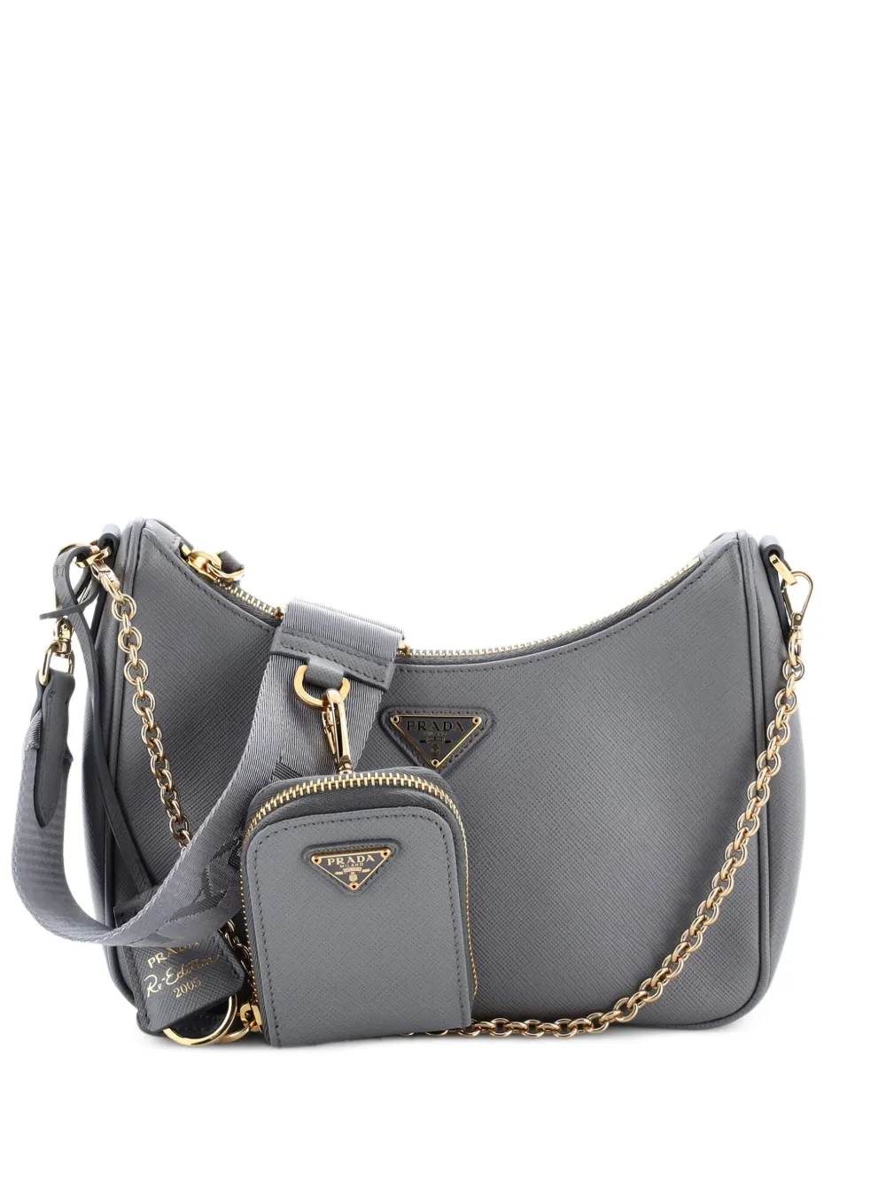 Prada Pre-Owned Re-Edition 2005 Shoulder Bag Saffiano Leather Small Prada Pre-Owned Re-Edition 2005 Shoulder Bag Saffiano Leather Small