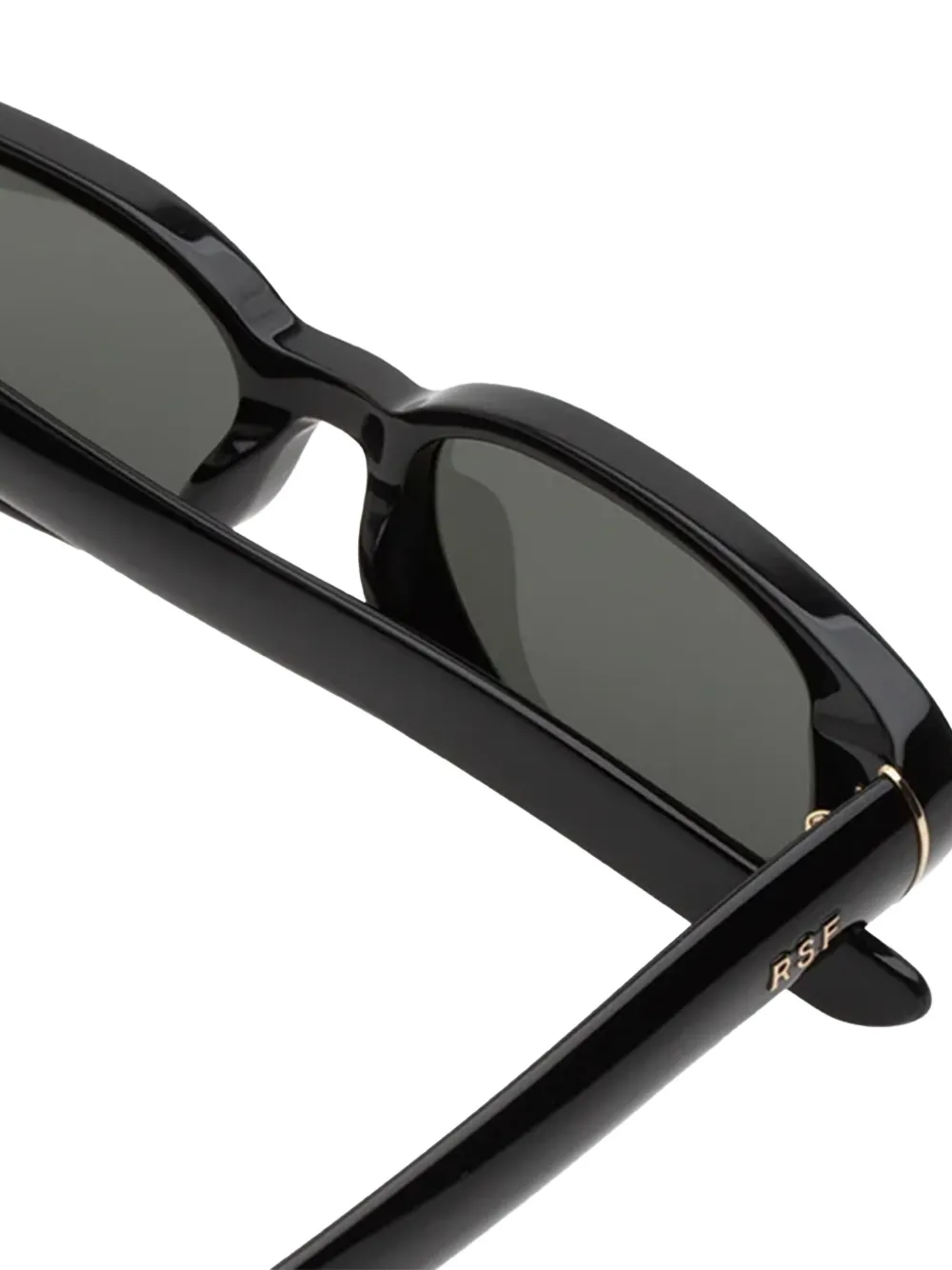 Retrosuperfuture Zonnebril met ovalen montuur Zwart