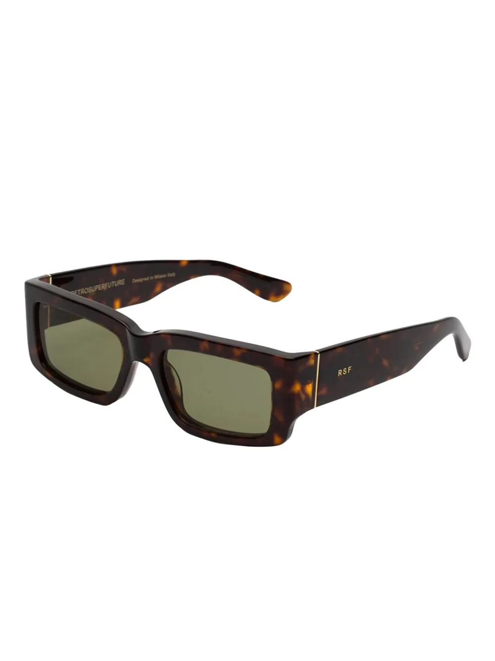 Retrosuperfuture rectangle frame sunglasses - Bruin