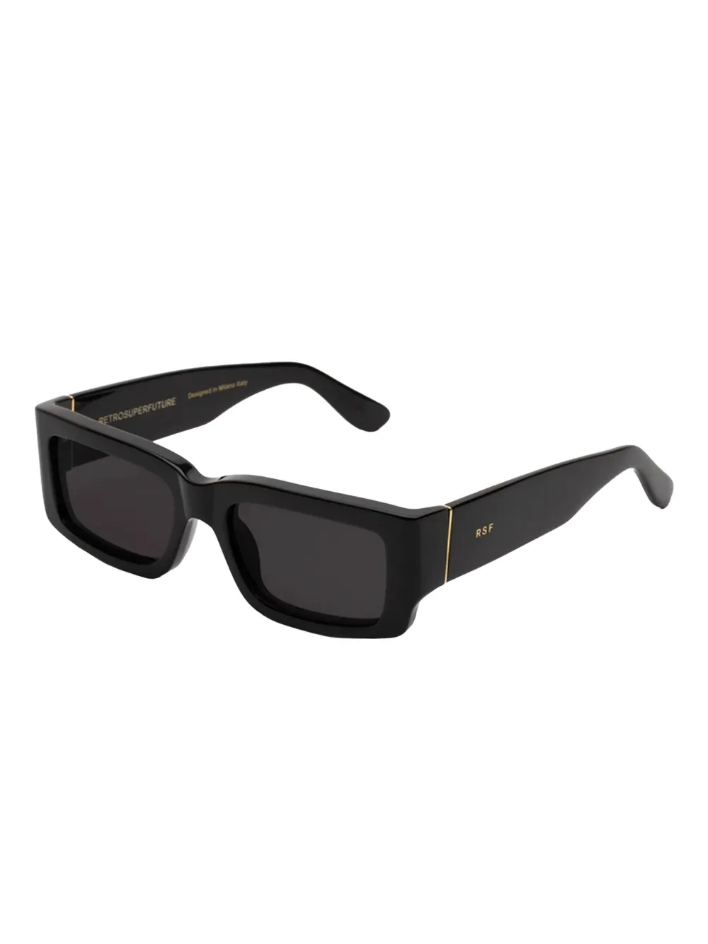 Retrosuperfuture rectangle sunglasses - Zwart