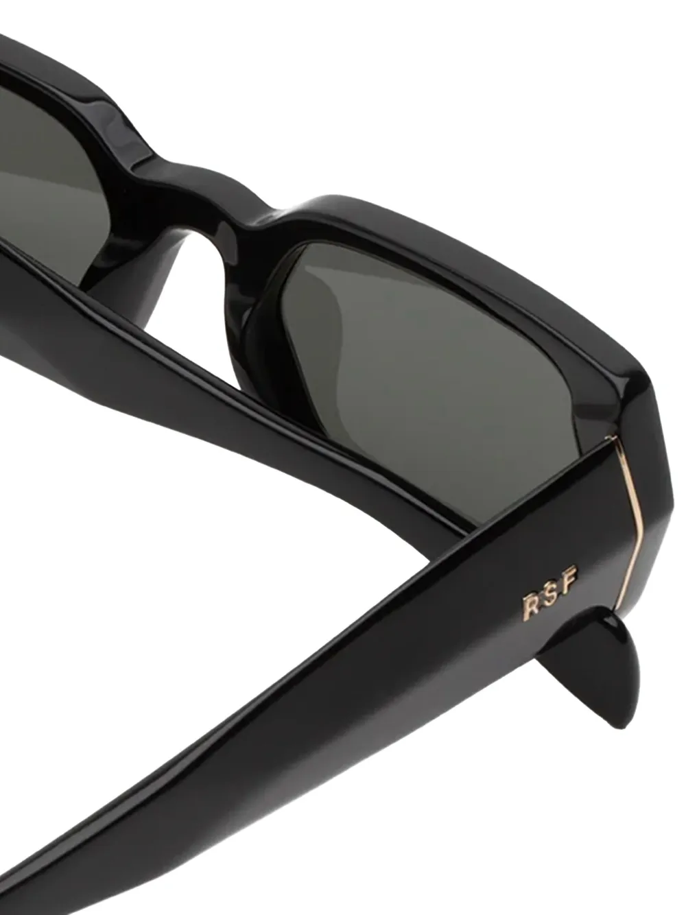 Retrosuperfuture Zonnebril met geometrisch montuur Zwart