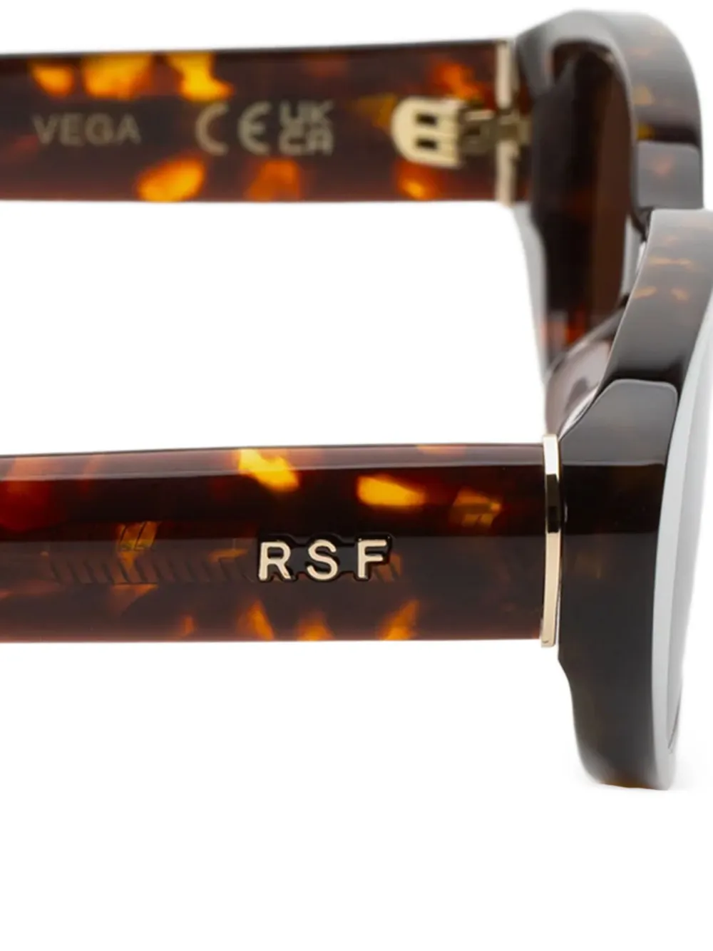 Retrosuperfuture Zonnebril met ovaal montuur Bruin