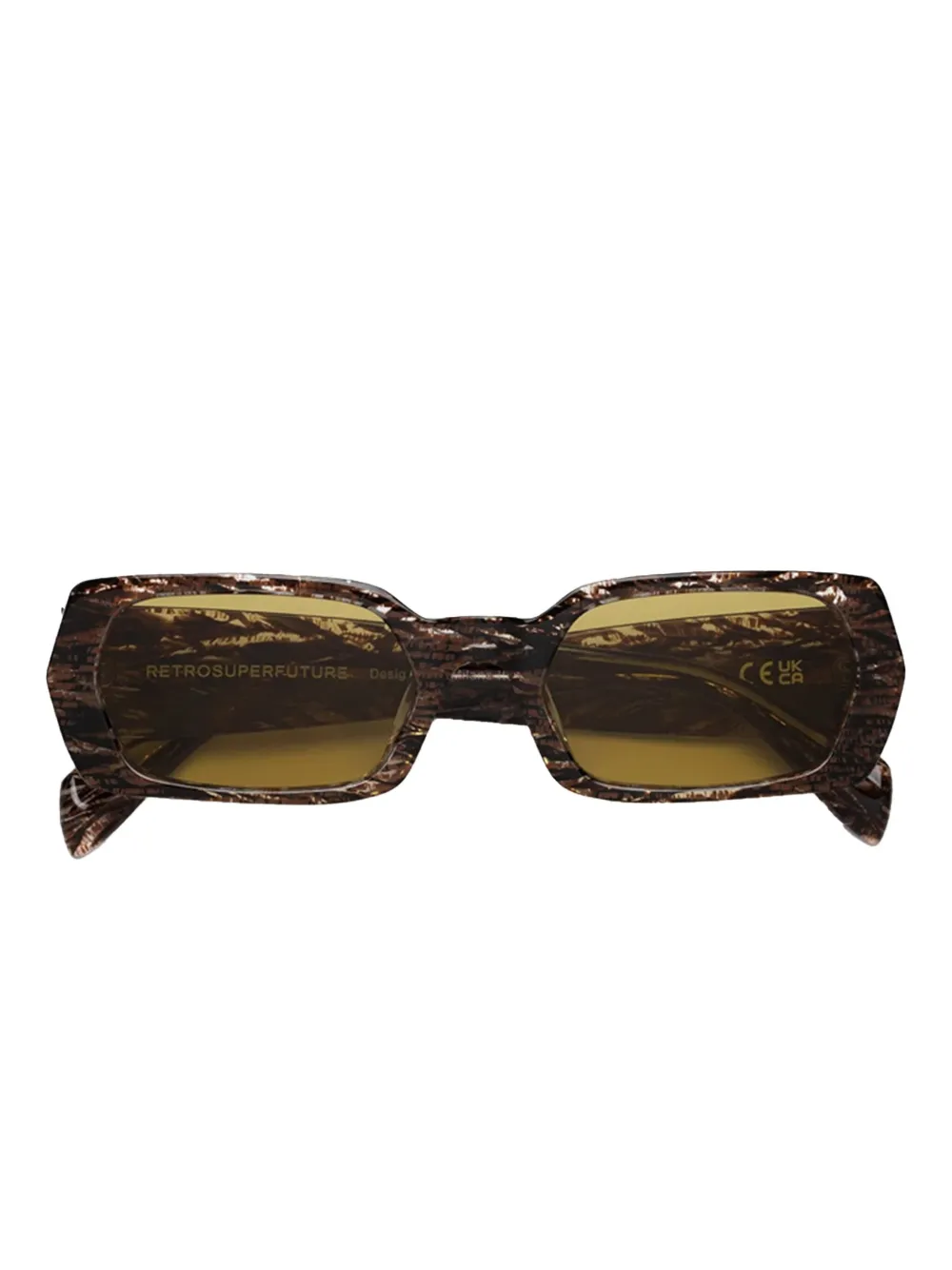 Retrosuperfuture rectangle frame sunglasses - Bruin