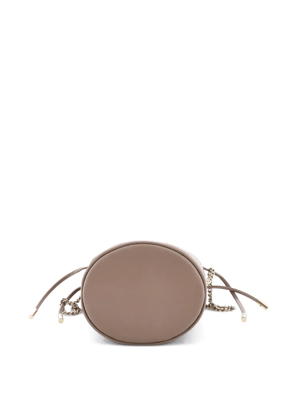 Pre-owned Gucci Gg Marmont Matelasse Leather Mini Bucket Bag In Neutral