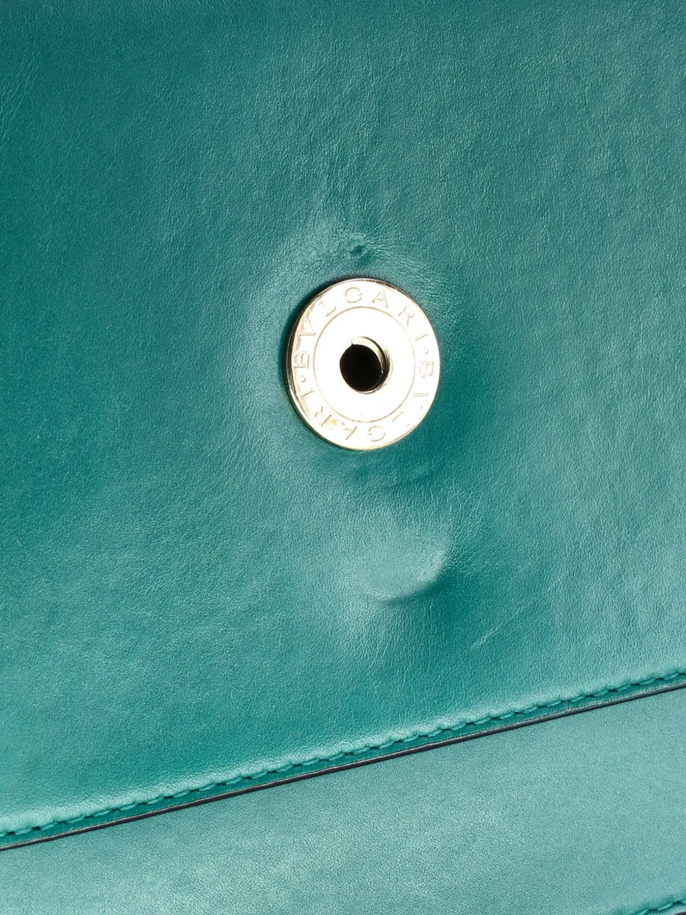 Pre-owned Bvlgari Serpenti Forever Leather Medium Shoulder Bag In Green