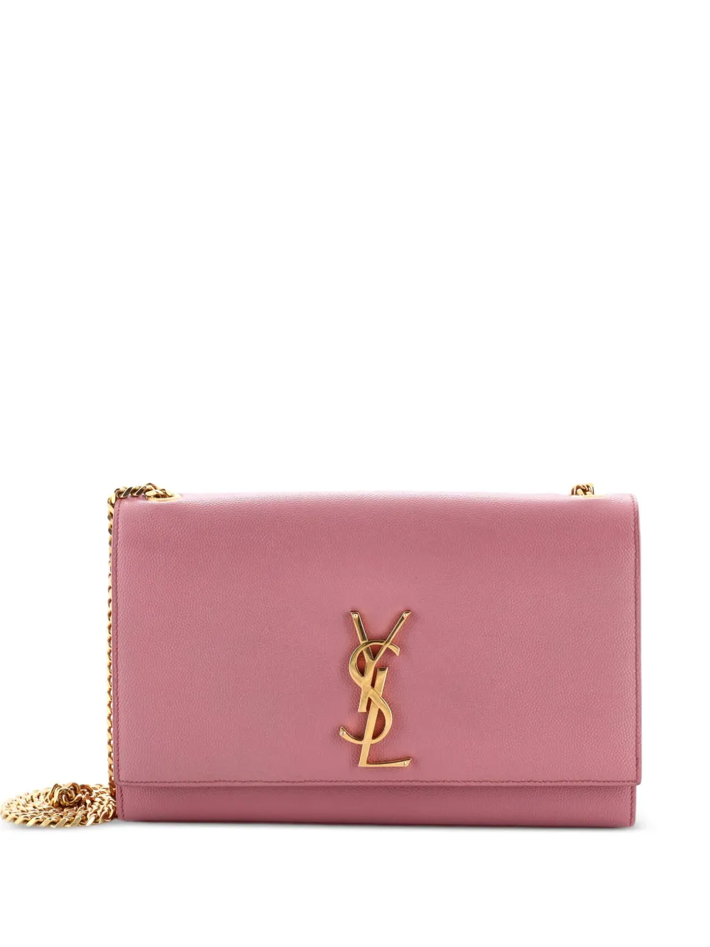 Saint Laurent Pre-Owned Classic Monogram Grainy Leather Medium crossbody bag - Rosa