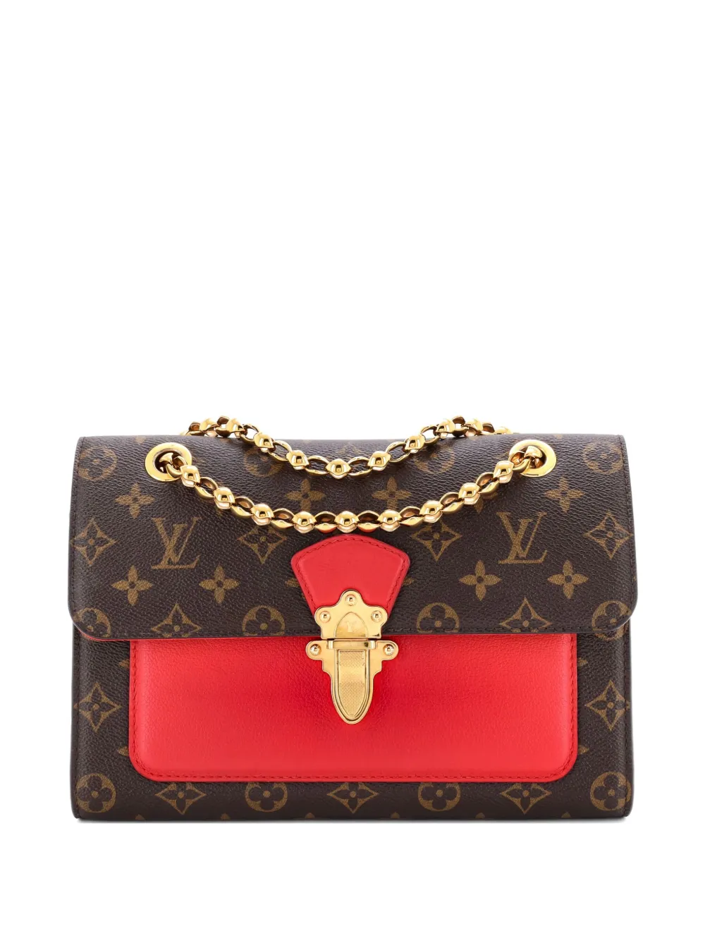 Louis Vuitton Pre-Owned Victoire Handbag Monogram Canvas and Leather Louis Vuitton Pre-Owned Victoire Handbag Monogram Canvas and Leather